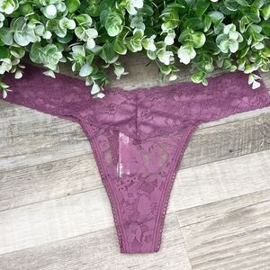 Victoria’s Secret Purple Mauve Thong Panty NWT